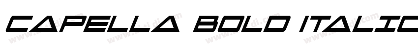 Capella Bold Italic 字体转换